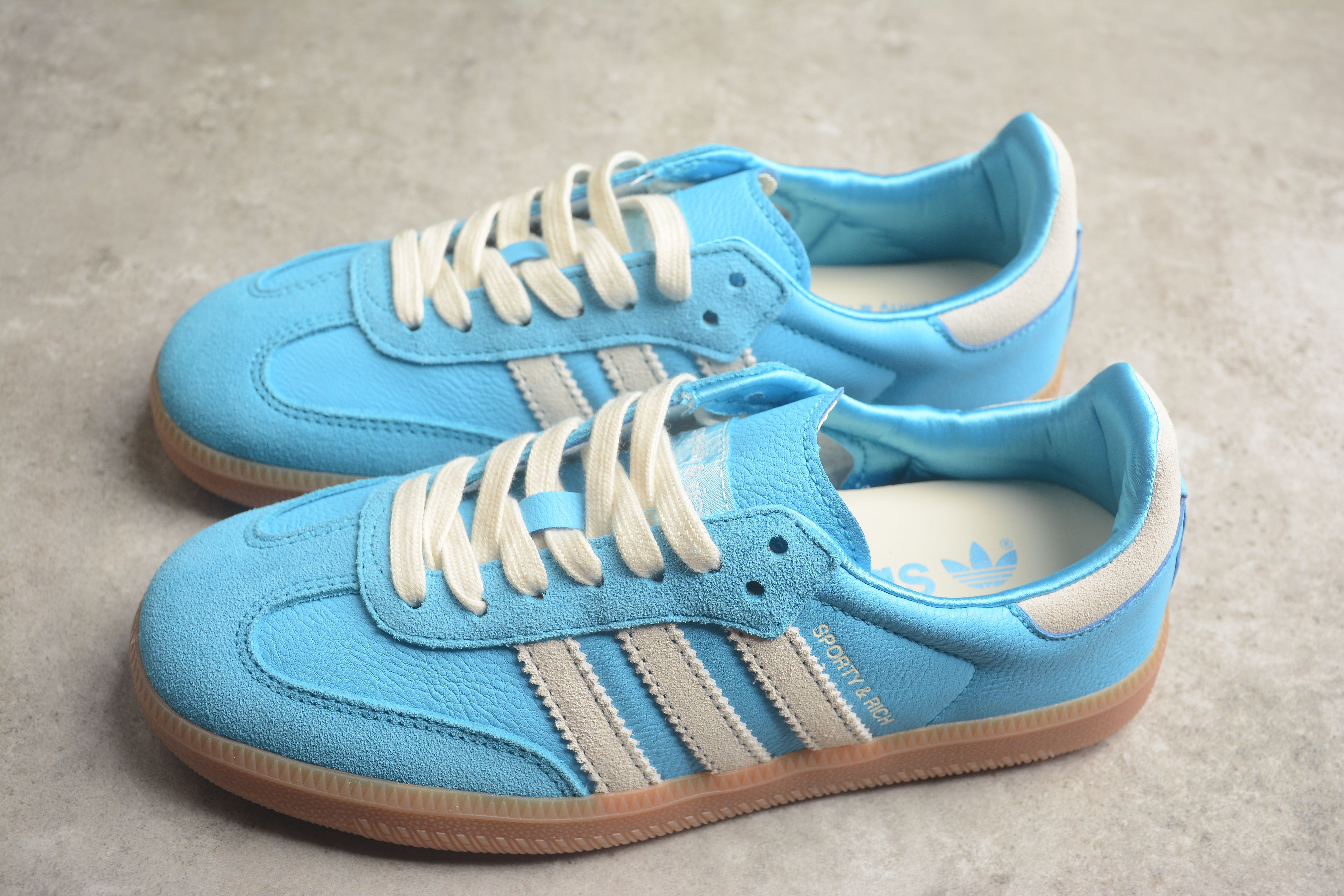 Sporty & Rich x adidas Samba OG - Blue Rush