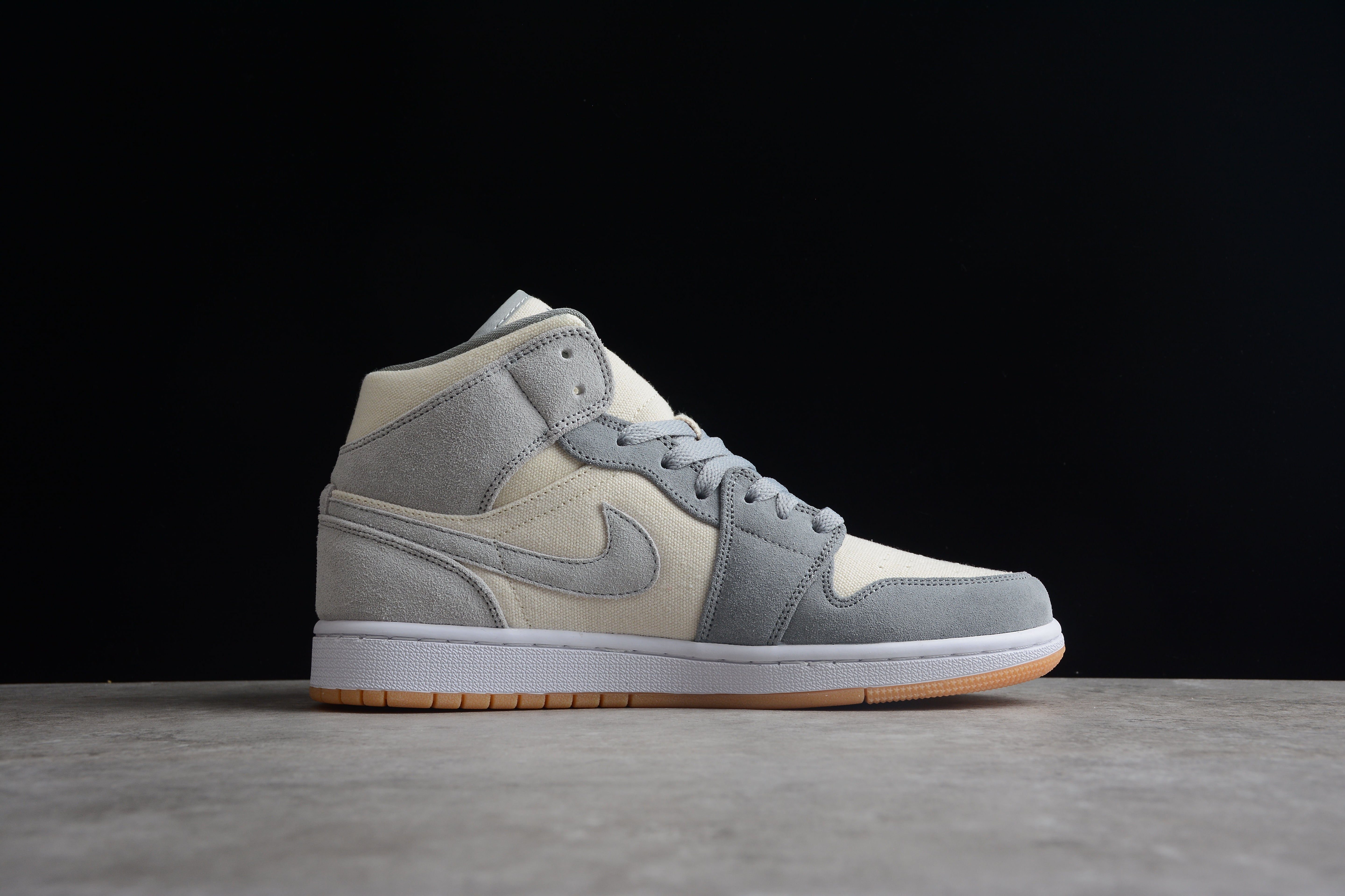 Air Jordan 1 Mid - Coconut Milk Particle Grey